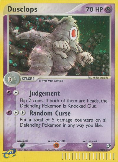 EX Sandstorm Holo Dusclops #4/100